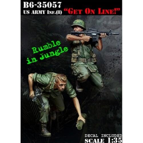 Resin U.S. Army Vietnam War Two-person Kit Model