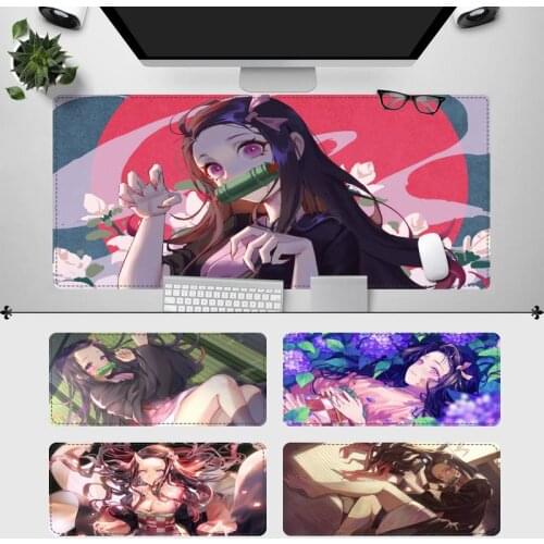 Fashion Nezuko Kamado Gaming Mouse Pad Laptop PC Computer Mause Pad Desk Mat For Big Gaming Mouse Mat For Overwatch/CS GO