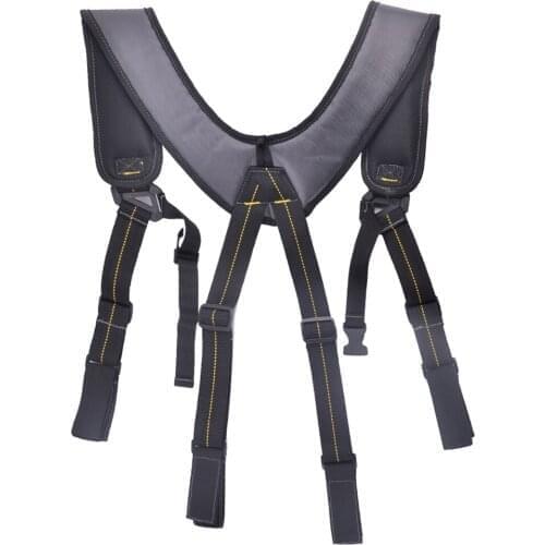 Men X-shaped hanging tool bag to reduce the load Heavy Duty Work Tool belt Suspender Tool Work suspender with belt