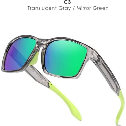 Kdeam High Quality Clear View Mirror Mens Sunglasses TR90 Frame Driving Shades Anti Glare Sport Polarized Sun glasses