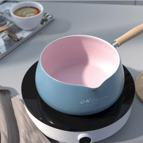 Small soup pot 1-2 people Mai Shi warm milk pot anti-overflow cute non-stick mini household instant noodles small pot for cookin