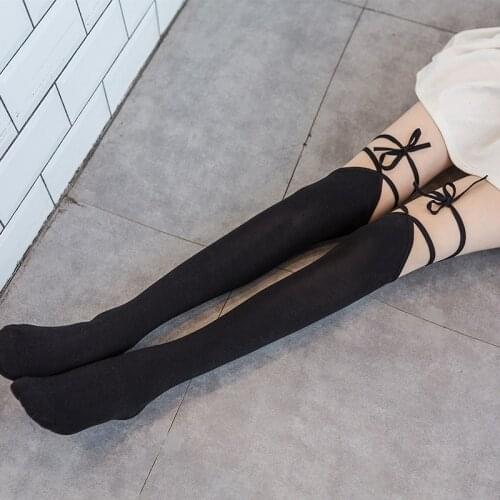 Apanese Sexy Lolita Gothic Punk Socks Strap Over The Knee Socks Jk Uniform Socks Lolita High Tube Cosplay Anime Lolita Accessori