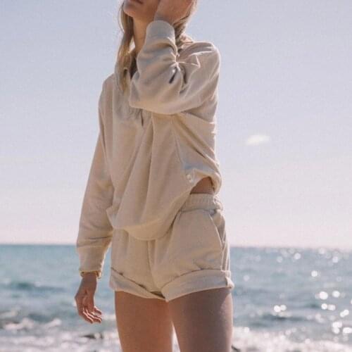 New Elegant Chic POLO Shirt Sweatshirt Tracksuits Women Two Piece Short Sets Loose Comfort Cotton High Street Brand Fashion Lady