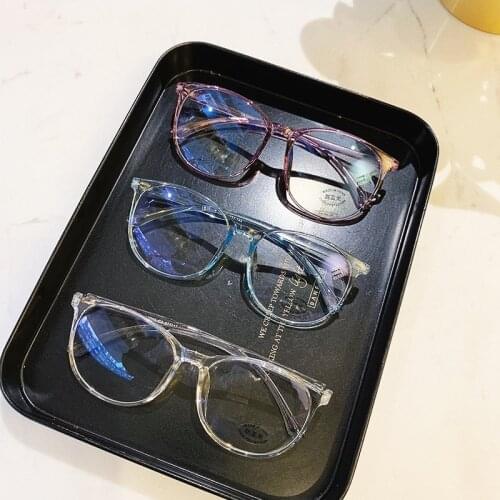 1Pair Women Men Anti Blue Light Glasses Optical Spectacle Eyeglass Transparent Computer Glasses Frame New Round Eyewear Glasses