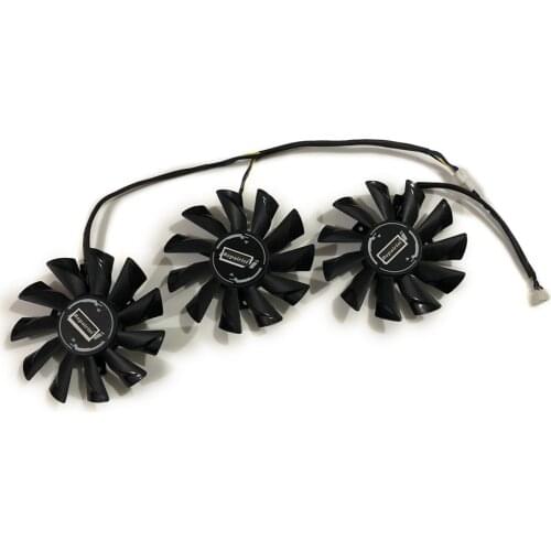 3pcs/set PLD09210S12HH GTX1070/1080 GPU Cooler Fan For MSI GeForce GTX 1070 DUKE 8G OC GTX1080 DUKE 8G Graphics Card Cooling