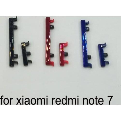 For Xiaomi Redmi note 7 Original Phone Housing Frame New On Off Side Key Power Volume Button Replacement Part