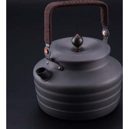 Portable Ultralight Alluminum Outdoor Camping Kettle Picnic Water Jug Teapot Coffee Pot Open Fire Cookware For Hiking