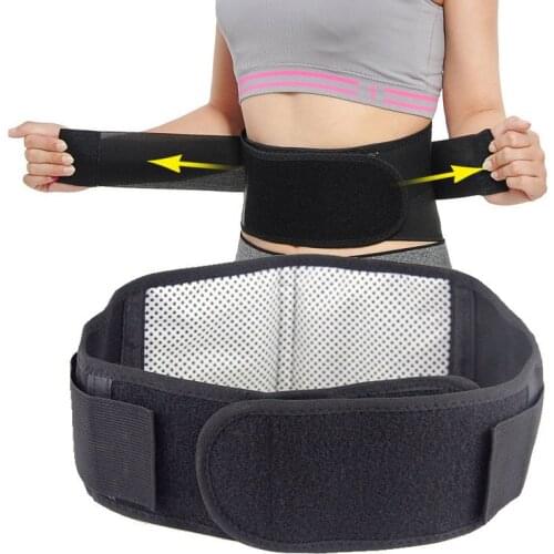 Waist Support Waist Tourmaline Self Heating Belt Magnetic Therapy Lumbar Brace Massage Adjustable Waist Support Belt Health Care