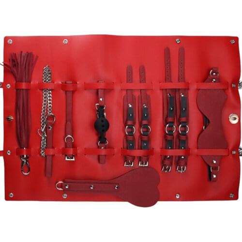 Adult Sex Toy SM Products BDSM Sex Bondage Set Sex Toys for Women Handcuffs Whip Collar Adults Games Sex Shop Exotic Accessories