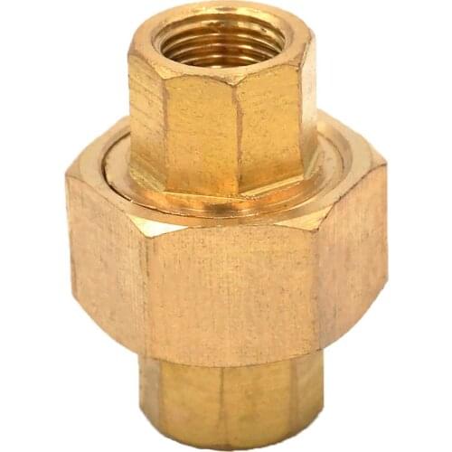 1/8" BSP Female Brass Pipe Union Connector Coupling Plumbing Fittings Water Air Fuel oil