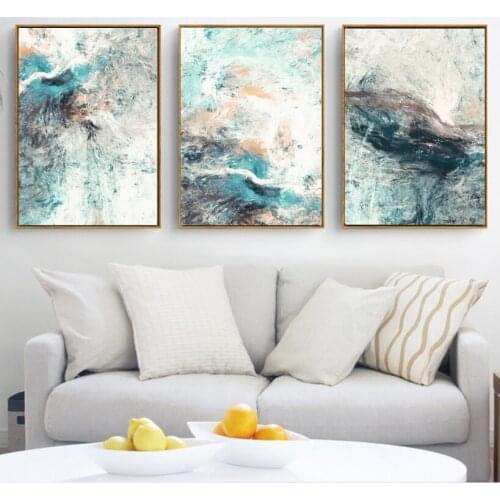 Modern Simplicity of Abstract Canvas Paintings Modular Pictures Wall Art Canvas for Living Room Decoration No Framed 3 Pieces