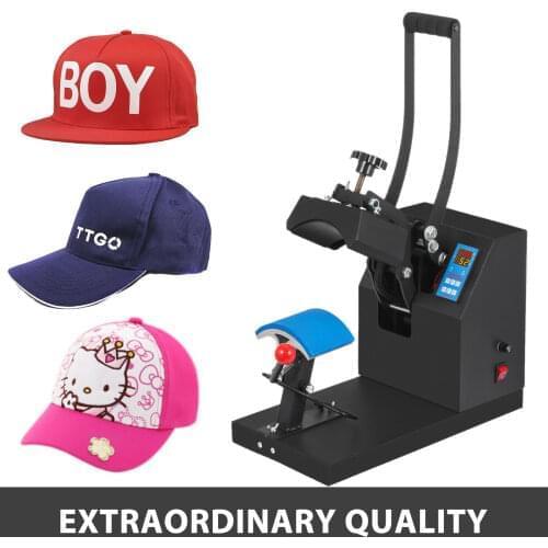 7"x3.5" Cap Hat Heat Press Transfer Sublimation Photo Printing Heat Thermal Transfer Machine