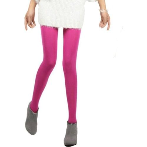 Spring And Autumn Winter Pantyhose Kawaii Cute Tights 120D Velvet Seamless Collant Candy Color Opaque Collant Women Tights