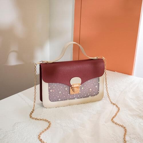 Women Mini Small Square Pack Shoulder Bag Fashion Star Sequin Designer Messenger Crossbody Bag Clutch Wallet Handbags Pink