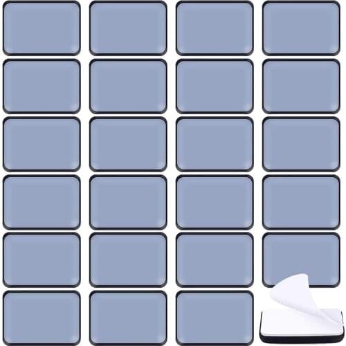 24 PCS Furniture Sliders and Gliders for Carpet Moving Furniture 25X35mm Self-Adhesive Furniture Gliders