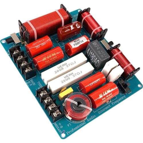 350W 3 Ways Frequency Divider Board KTV Stage Speaker Crossover Audio Treble Mediant Bass 3 Way Crossover Divider