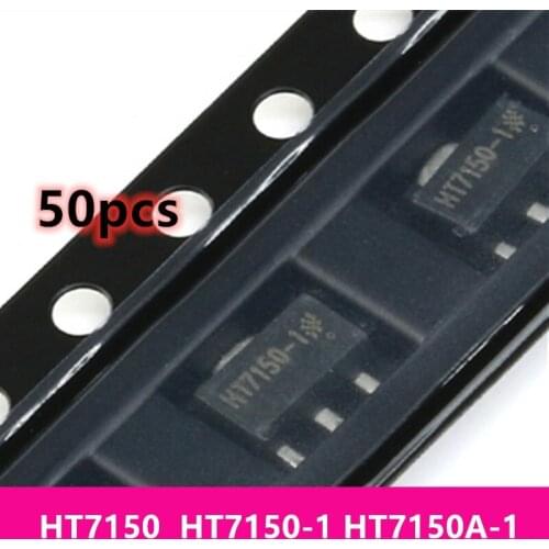 50pcs/lot HT7150 new HT7150-1 HT7150A-1 patch SOT89 three-terminal regulator tube chip