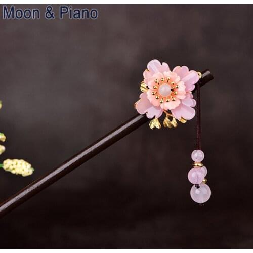 Antique Hairpin Fashion Personality Flower Headdress Hanfu Accessories Women Jewelry Hair Accessories Ancient Hair Decoration