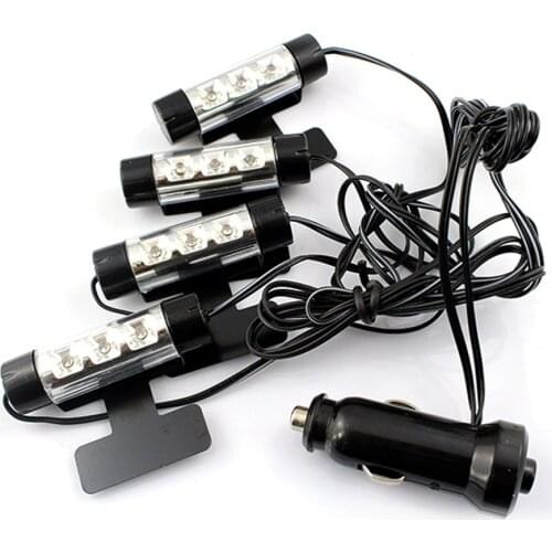 Car Interior Foot Atmosphere Lamp LED Decoration Light Orange Purple Home Use Universal