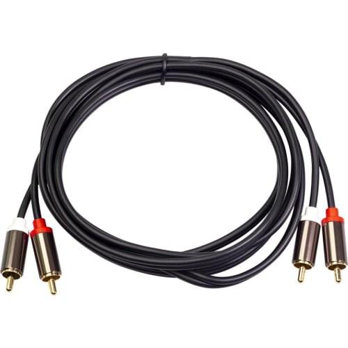 2RCA To 2RCA Audio Cable AV Four-head Audio Cable TV Connected To Power Amplifier CD Player Player Box Connected To Speakers