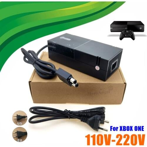 EU US Plug For Xbox One Power Supply AC Adapter Replacement Charger With Cable 110-240V Power Adaptor for Microsoft Xbx one