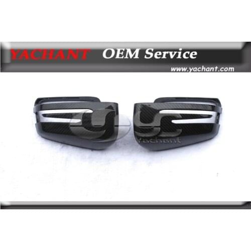 Carbon Fiber Side Mirror Replacement Cover Fit For 2011-2013 Mercedes Benz W204/W212/W221/W216 & AMG 2008-2012 CLK350
