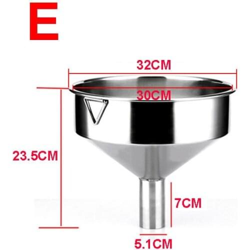Large funnel stainless steel metal wine funnel fuel funnel large extra large 31.5cm