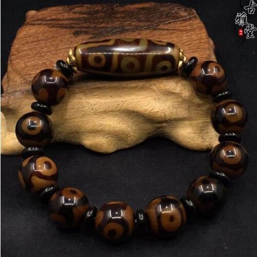 Natural Tibet Agate beads with three eyes and nine eyes three eye agate