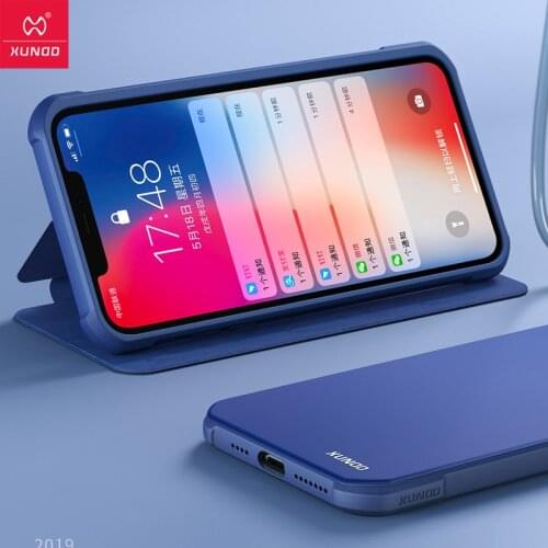 For iPhone XR Case Xundd Luxury Airbags Shockproof PU Leather Flip Case for iPhone XS Max чехол с магнитом