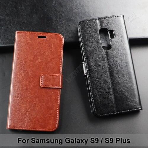 For Samsung Galaxy S9 / S9 Plus Flip Wallet PU Leather Case