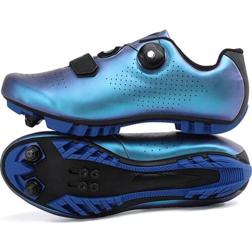 Men Women Cycling Shoes Non-Slip Outdoor Mtb Dirt Road Bike Shoes Speed Cycling Sneakers Self-Locking Cleats Shoes 2021