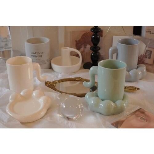 Nordic mug ins wind coffee lovers cup online celebrity cat suit ceramic mug cute girls cup coffee mug