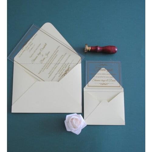 Laser cut 10pcs wedding invitation card frame gold foil,Plexiglass acrylic party ,birthday transparent acrylic invitations