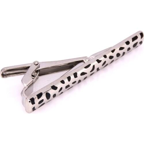 Leopard necktie clip high quality mens shirt necktie clip new fashion stripe necktie clip French wedding business necktie clip