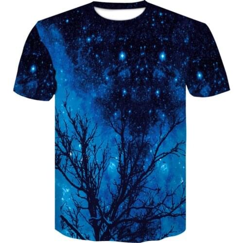 Summer hot sale 3D digital printing Disco DJ spot pattern printing casual mens short-sleeved T-shirt