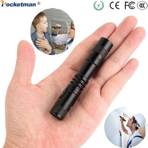 Medical Mini Portable Torch super bright Small Penholder Flashlight Waterproof LED AAA Battery for Car Maintenance Medical check