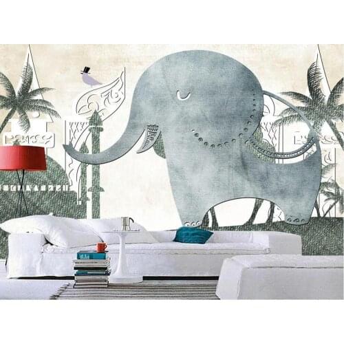 XUE SU Wall covering custom wallpaper hand-painted flowers idyllic background wall a variety of materials are available