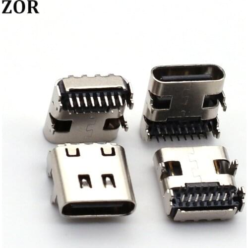 50PCS Type-C 16p Full Plug Double Row Pin Board High Speed Data Adapter USB Female Connector For JBL Charge 4