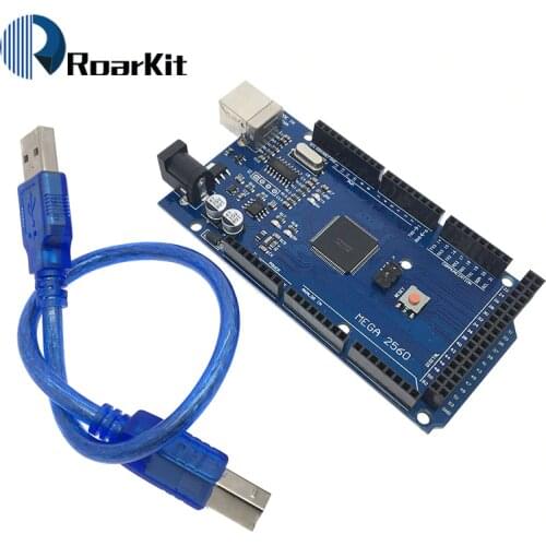 1SET Mega 2560 R3 Mega2560 REV3 (ATmega2560-16AU CH340G) Board with USB Cable compatible for arduino
