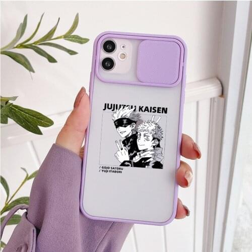 Japan Anime Jujutsu Kaisen Clear Phone Case For iPhone 12 Pro MAX 11 7 XS X XR SE20 8 6Plus Gojo Sensei Hard Cover Matte Fundas
