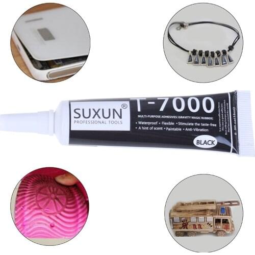 15ml T7000 Super Black Epoxy Resin T-7000 Black Body Rubber Super Sealant Mobile Phone Touch Screen Repa