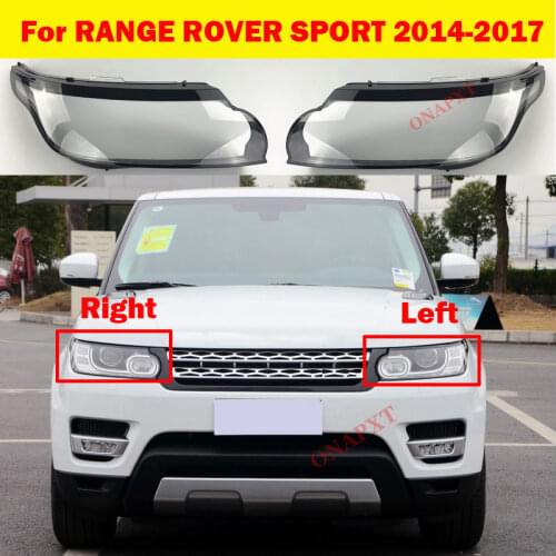 Light Caps Car Front Headlight Cover Glass Lens Shell Car Front Headlight Cover For LAND ROVER RANGE ROVER SPORT 2014-2017