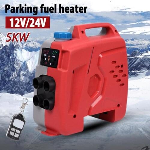 Fuel Heater 4-hole LCD Display Air Heater Warmer All In One Fuel Parking Heater For Car Truck Bus Boat Auxiliary Intelligent New