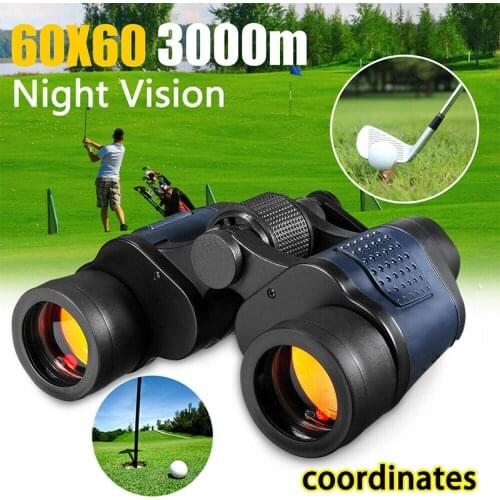 60X60 Zooms Day/Night Vision Outdoor High-definition Binoculars Telescope with Storage Bag Sets CLH@8