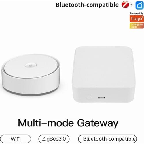 Tuya ZigBee Smart Gateway Hub Smart Home Bridge Bluetooth-compatible Wireless Remote Controller Works With Alexa Google Home