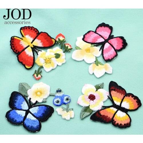 Iron on Clothes Butterfly Patches for Clothing Diy Needlework Stickers on Jacket Jeans