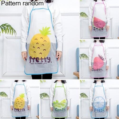 Cartoon Fruit Waterproof Apron Oil-Proof Cooking Clothes Apron Home Kitchen Waterproof And Grease Proof Apron