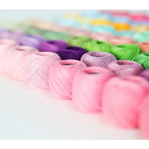 Choose Favorite Colors 101 Different Colors Size 12 Pearl Cotton Embroidery Cross stitch Crochet Embroidery Thread 10 Grams