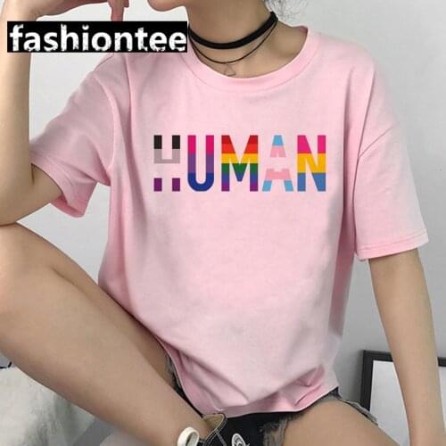 Women Gay Pride 90s Lesbian T-shirt Lgbt Harajuku Pink T Shirt Ullzang Rainbow Streetwear Tshirt Graphic Love Is Love Tops Tee