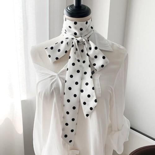 Women small long scarf printed Chiffon scarfs for women belt neck infinity japanese scarf ladies neckerchief silk scarves long